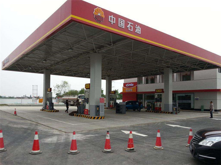 邳州加油站钢结构网架案例20
